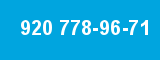 920 778-96-71 920 778-96-71